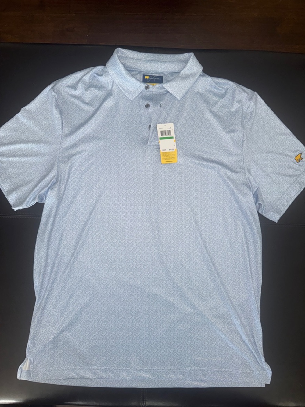 Men's Light Blue Short-Sleeve Performance Polo